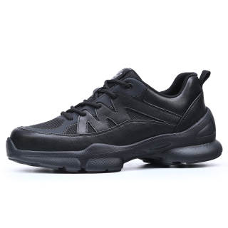 XIAOTOULANG Microfiber Leather Low top Casual Shoes Men's Black