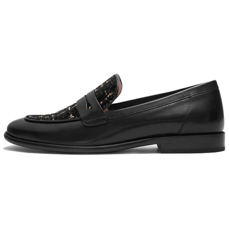 Le Saunda Cow Leather Loafers Women's Black
