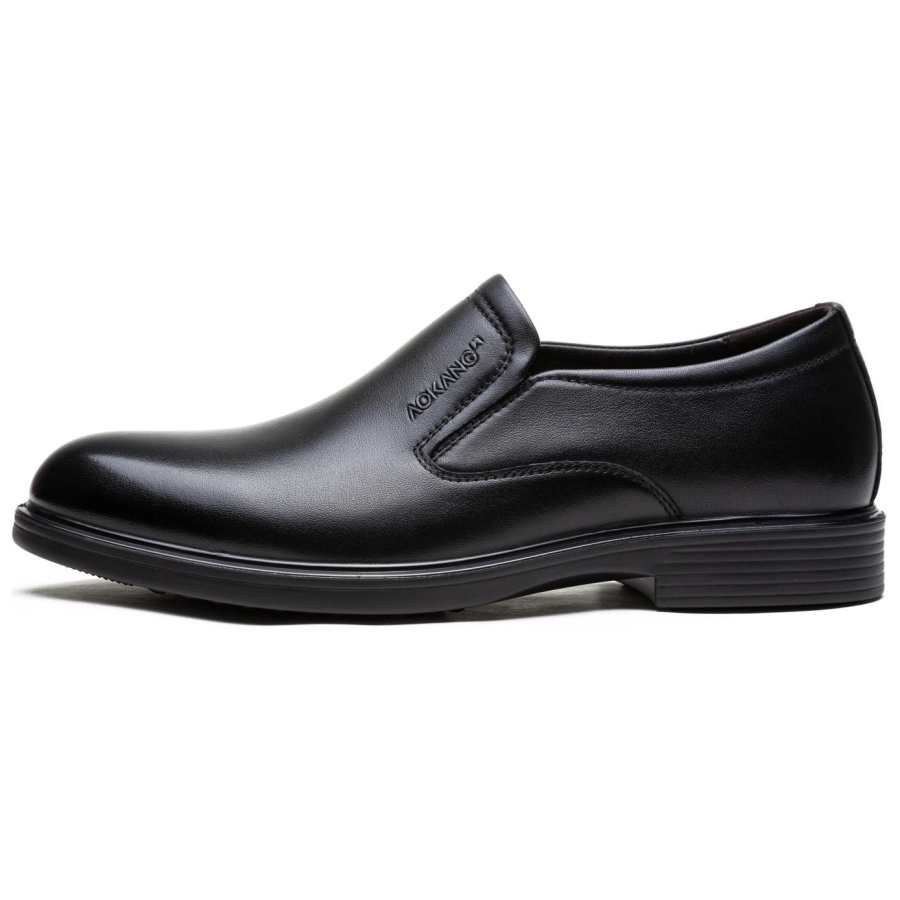 AOKANG Casual Leather Shoes Men's Black