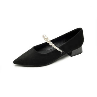 MABEL&CO Suede Chunky Heel High Heels 3cm Women's