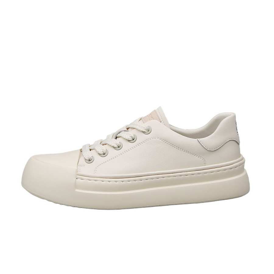 GESHISHI Cow Split Leather Abrasion Resistant Low top Skateboard Shoes Unisex