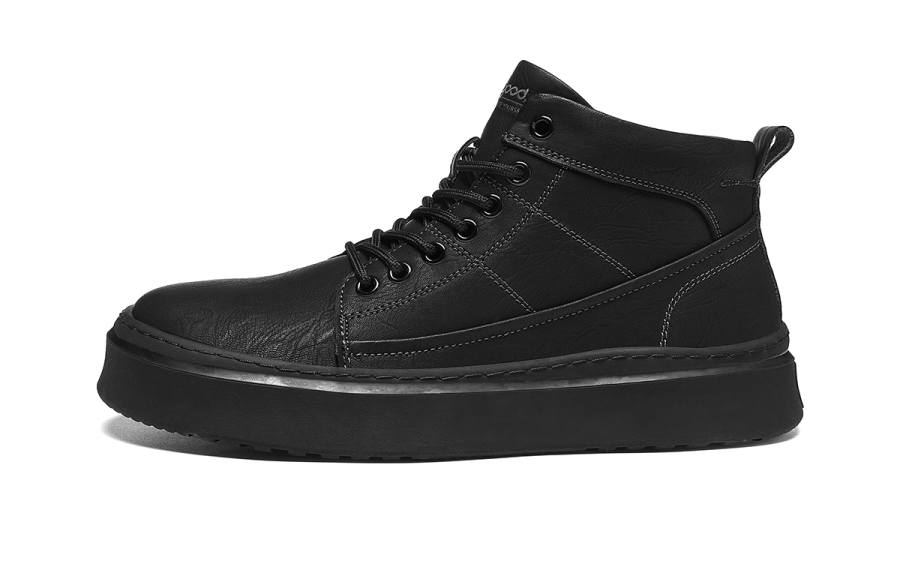 HLA Casual Shoes Men's High Top Brown, Black