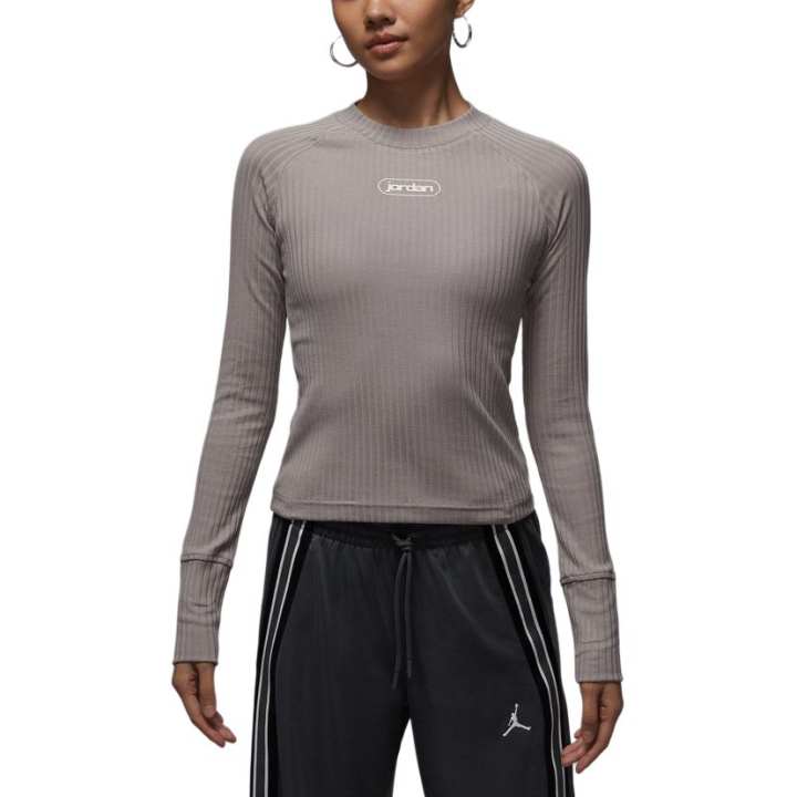 Jordan Jordan T Shirts Women's Gray Crew Neck Moderate