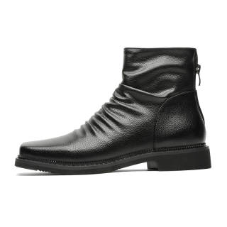 KUNGFUDEER Ankle Boots Men's Black