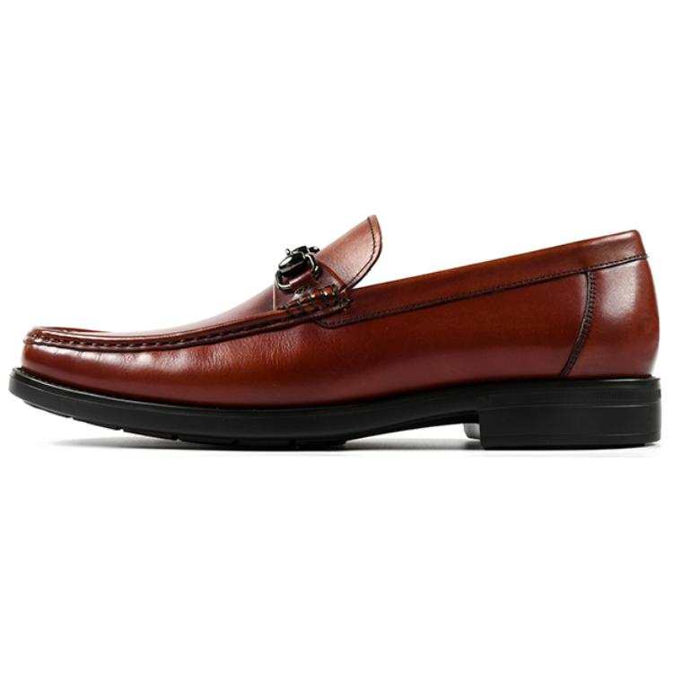 Raidy Boer Top Grain Cow Leather Fashion Loafers Men's Coffee