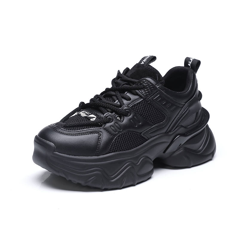 GONGNIUMEILI Pu Low top Chunky Sneakers Women's