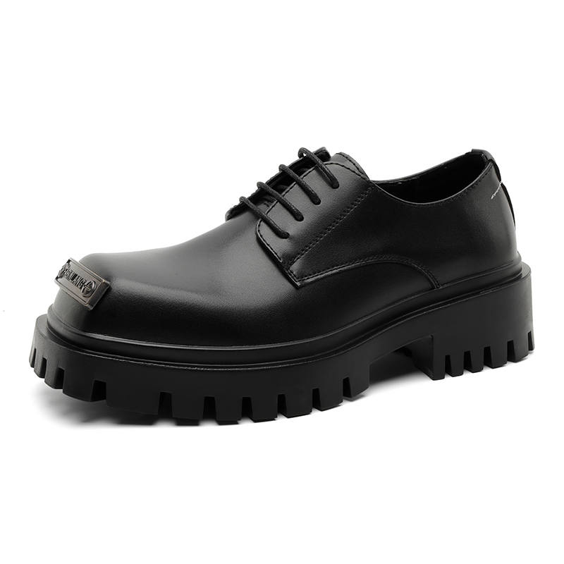 SOBB Microfiber Leather Cushioning Abrasion Resistant Cushioning, Wear Resistant Low top Casual Shoes Men's Black