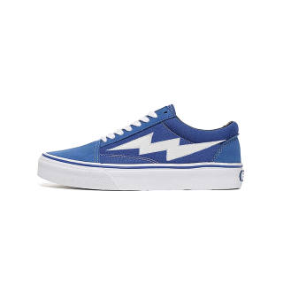OAON Coverage Slip Resistant Impact Resistance Abrasion Resistant Balance Low top Skateboard Shoes Men's Lightning Blue