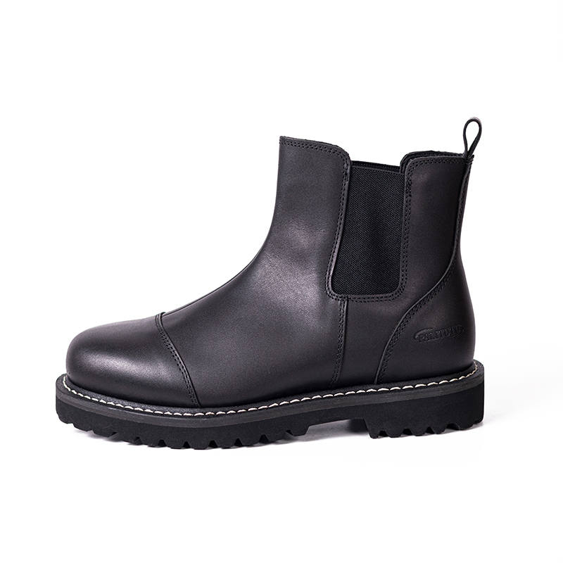 Palitutu Palitutu Top Grain Cow Leather Chelsea Boots Men's Black