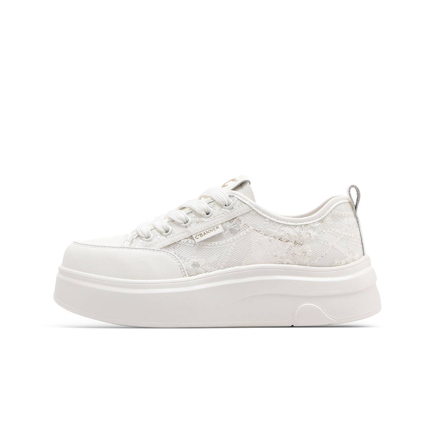 C°BANNER Textile, Synthetic Leather Slip Resistant Skateboard Shoes Women's