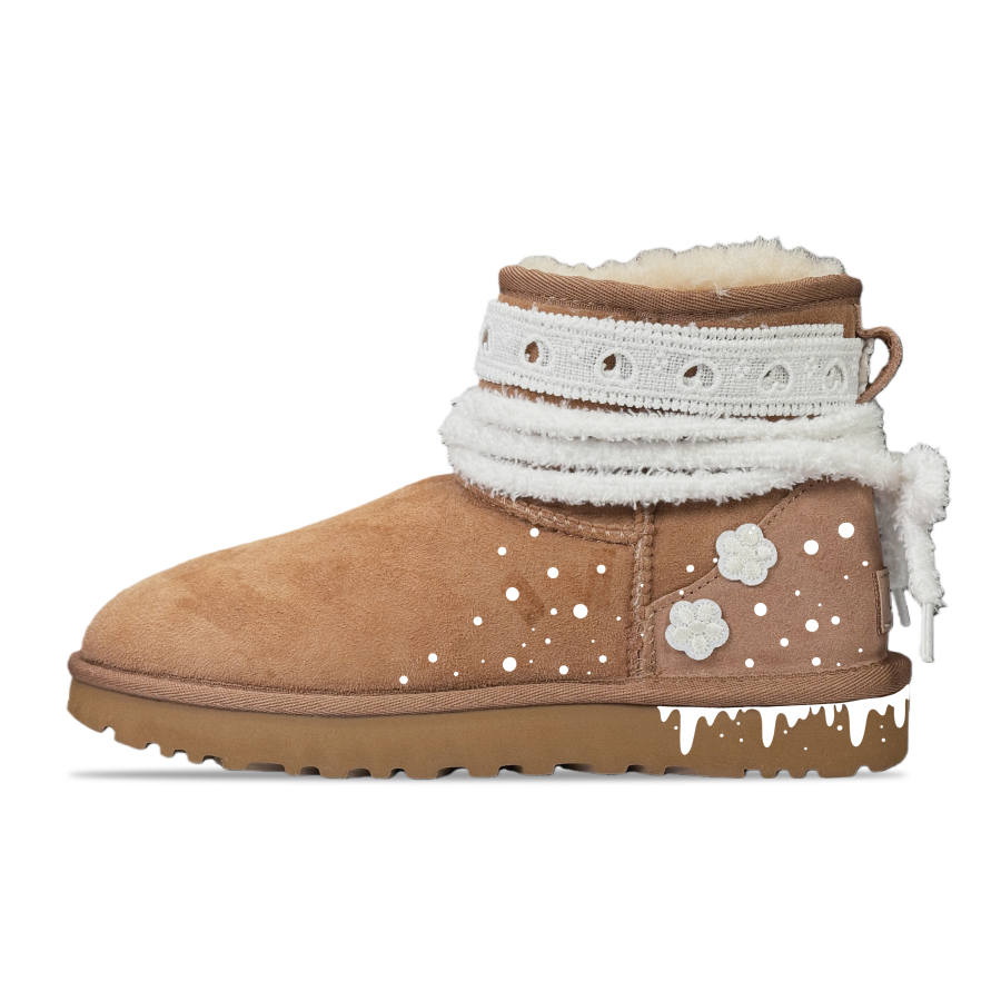 UGG CLASSIC MINI YDCC Sweetheart Xufeng Short Snow Boots Women's Chestnut