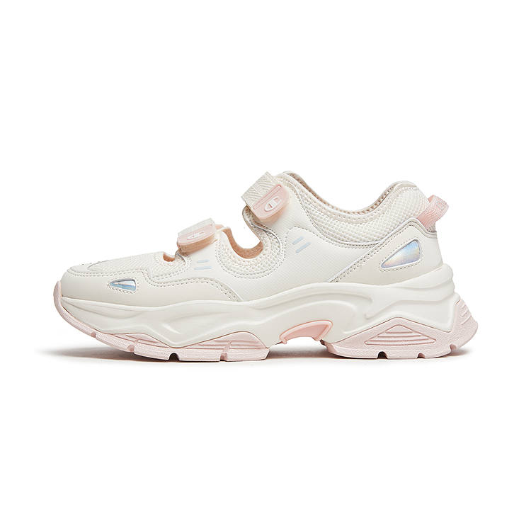 Champion Fabric Low top Casual Shoes Women's Milk White/Light Rose Red