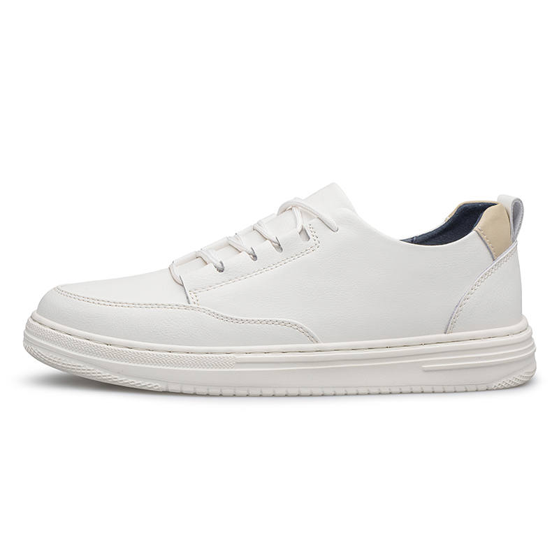 DAOTUSEN Cow Leather Slip Resistant Slip Resistant Low top Skateboard Shoes Men's