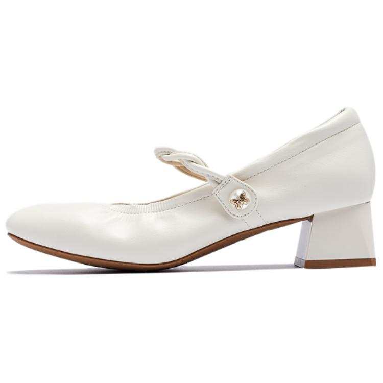 AGSDON Artificial Leather Chunky Heel Mary Jane Shoes 4cm Women's