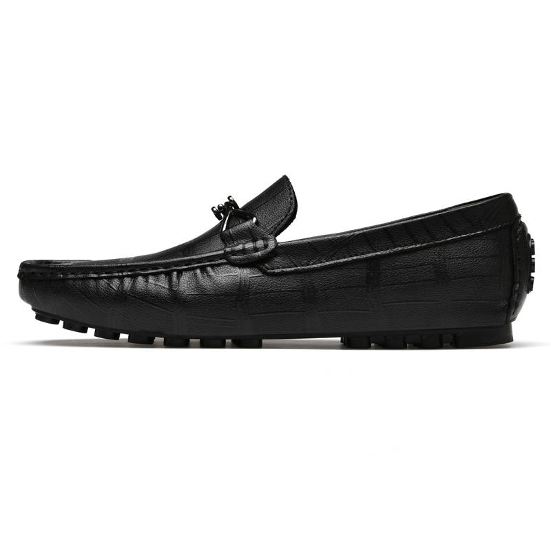 YIMINU Gommino Loafers Men's Black
