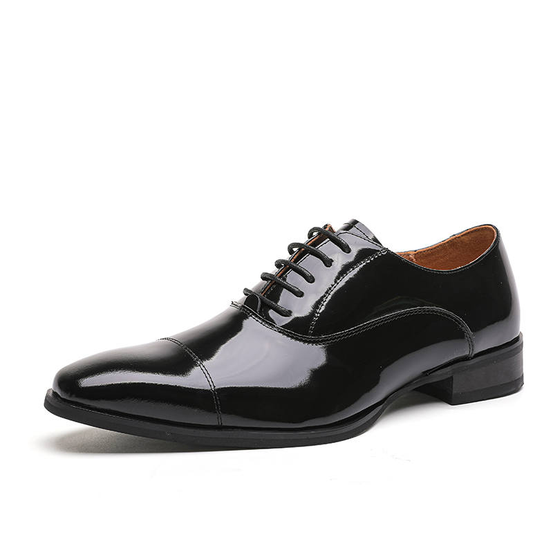 JASONSTAR Cow Leather Dress Shoes Men's Black