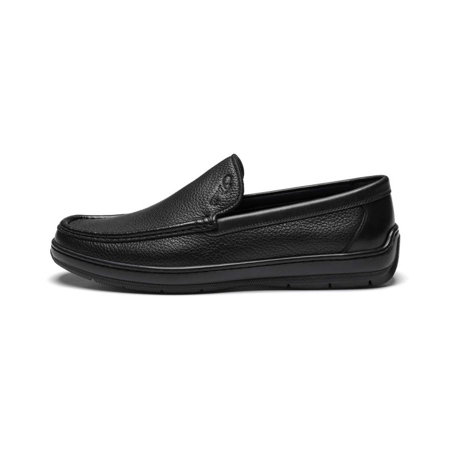 J.BENATO Cow Leather Casual Shoes Men's Black