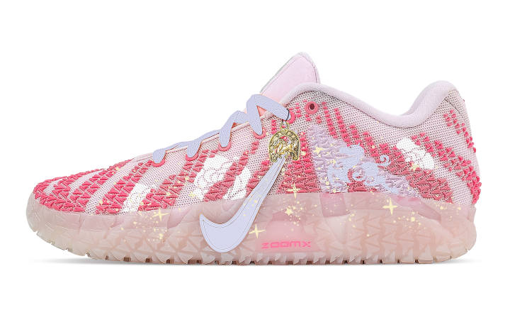 Nike Nike Ja Morant 3 White Horse Rose Rebound Grip Low top Basketball Shoes Men's Blue Pink