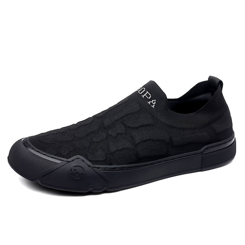 Poitulas Men's Casual Shoes Men's Low Top Black/Gray