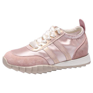 QING MISS Pigskin Breathable Low top Casual Shoes Women's Pink