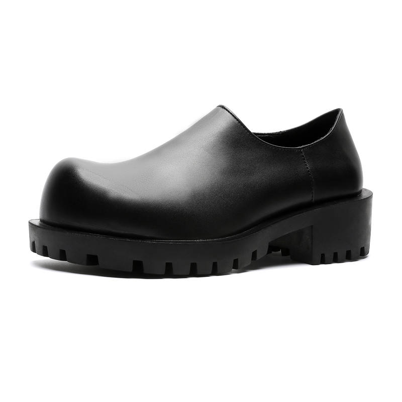 WEISHIBANGWEI WEISHIBANGWEI Microfiber Leather Casual Shoes Men's Black