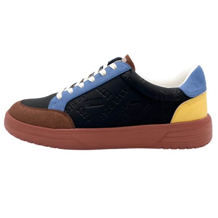 QIANJIN Lightweight Low top Skateboard Shoes Men's Black