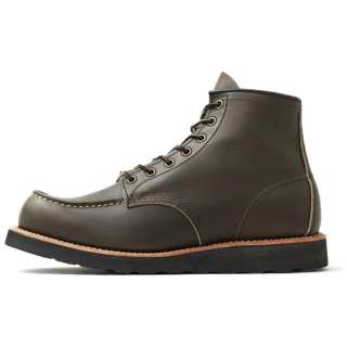 Red Wing Top Grain Cow Leather Ankle Boots Men's Green