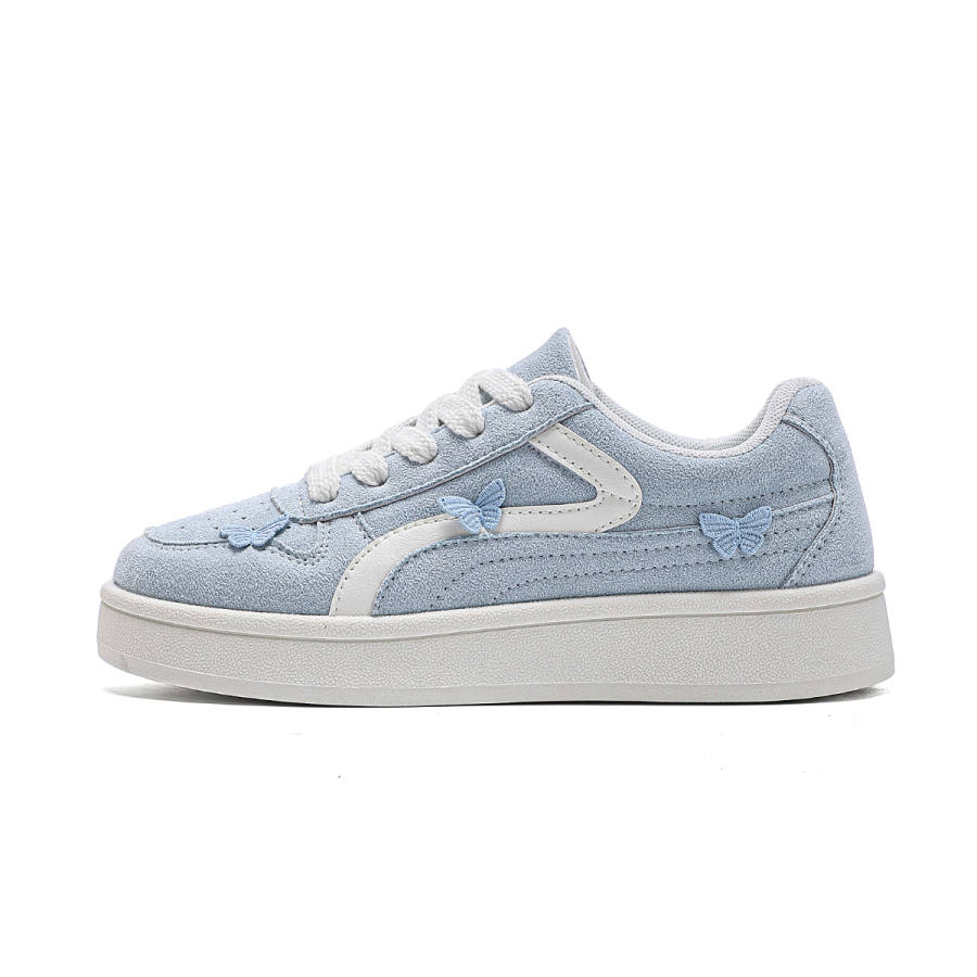 La Chapelle Versatile Shiro Shoes, Dopamine Haze Blue, Korean Sweet Girl Style, Good Looking With Skirt