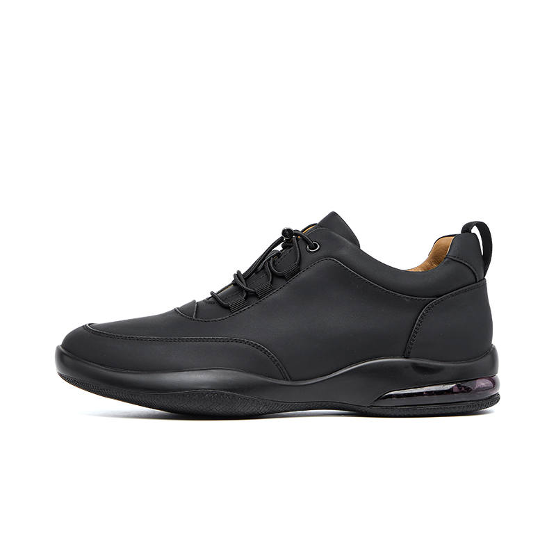 VICKI BROWN Leather Low top Casual Shoes Men's Black