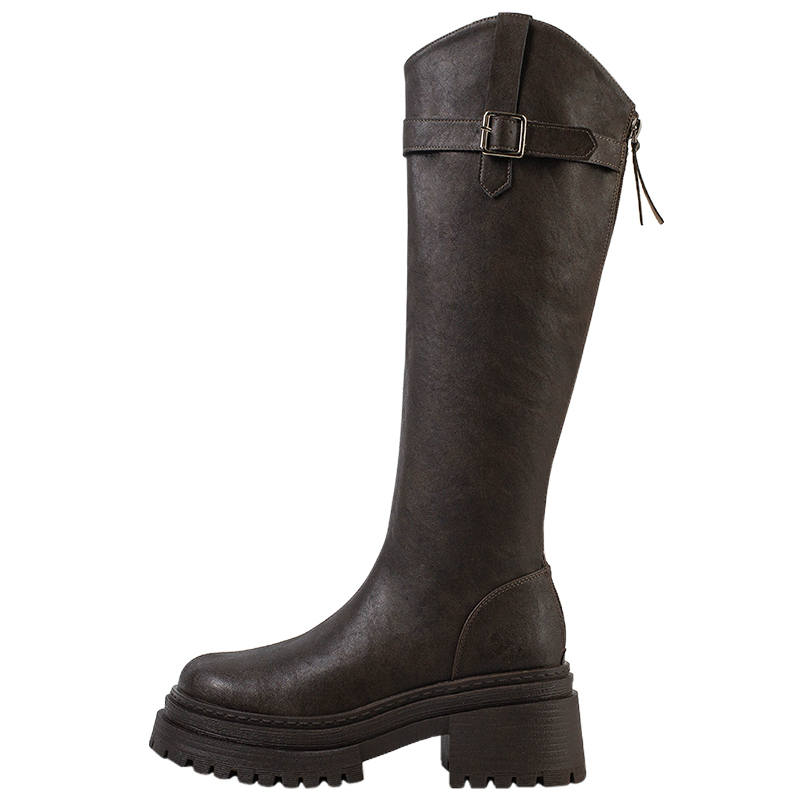 MIAOLV Pu Knee high Boots Women's