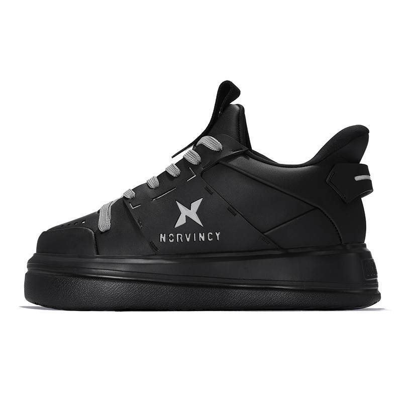 NORVINCY Synthetic Leather Cushioning Slip Resistant Cushioning Slip Resistant Low top Skateboard Shoes Unisex
