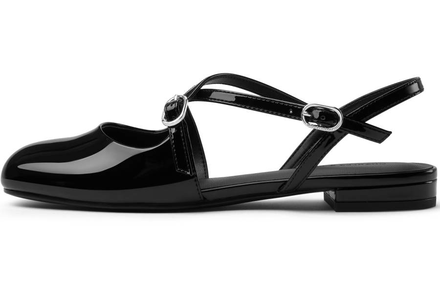 CHARLES&KEITH Small Ck Pu One Strap Sandals 2.2cm Women's