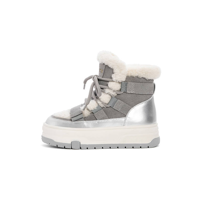 ST&SAT Fabric Thermal Abrasion Resistant Fashion Short Snow Boots Women's