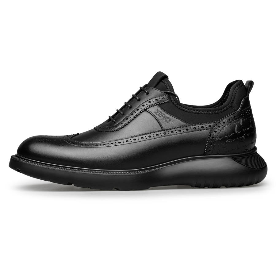 ZRO Cow Leather Casual Leather Shoes Men's Black/Coffee