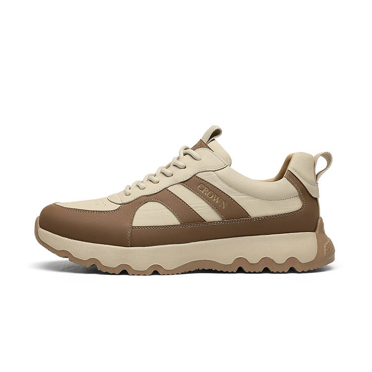 CROWN Synthetic Leather Low top Casual Shoes Men's