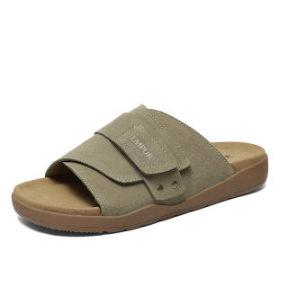 TEMPUR Slide Slippers Unisex Khaki