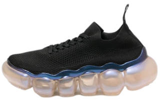 Grounds Platform Athletic Shoes Women's Black Blue