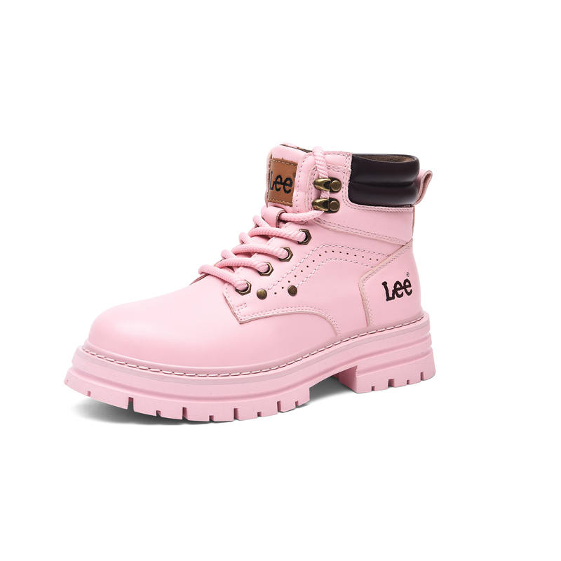 Lee Combat Boots Women's Pink/Blue/Green