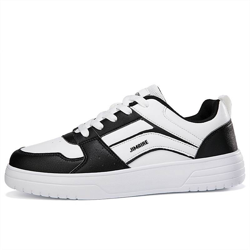 JINMAIWANG Top Grain Cow Leather Low top Skateboard Shoes Unisex