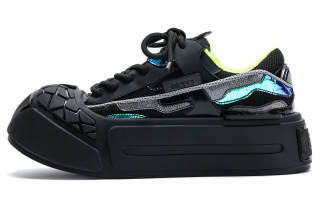 VINYVIOLA Cow Leather Slip Resistant Cushioning Abrasion Resistant Height Increasing Low top Skateboard Shoes Women's
