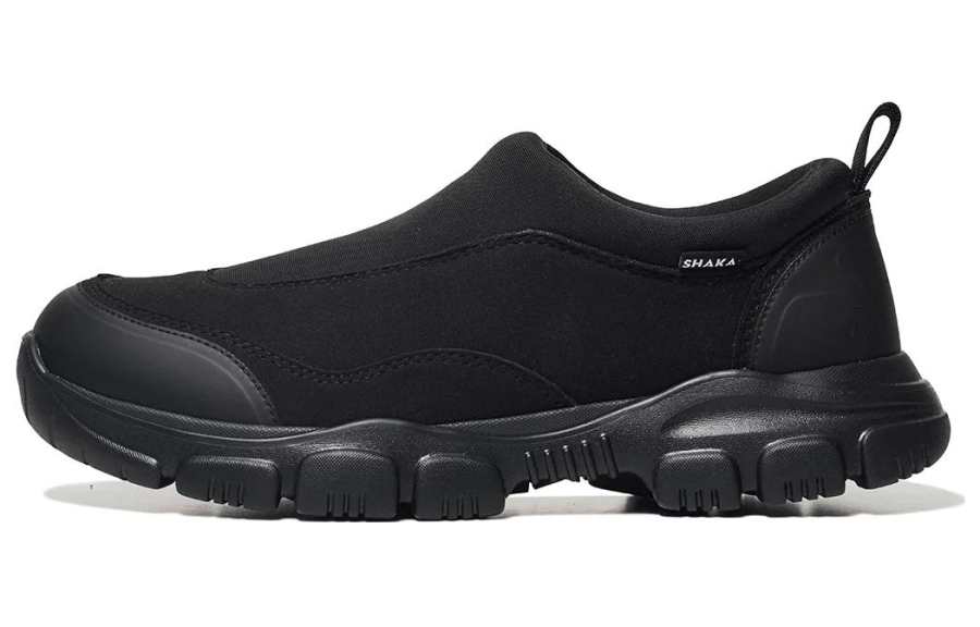 Shaka TREK SLIP On MOC At Cushioning Abrasion Resistant Low top Casual Shoes Unisex Black