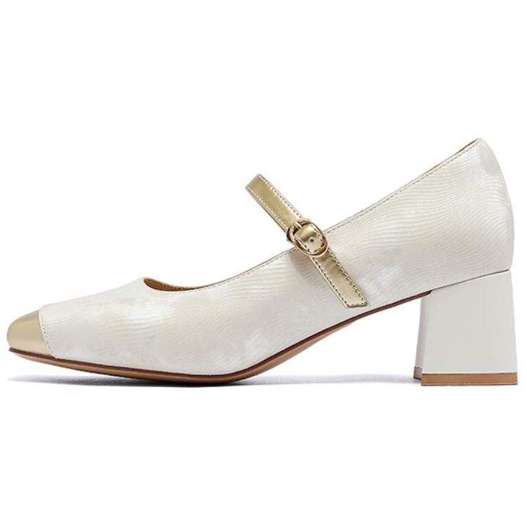 AGSDON Artificial Leather Chunky Heel High Heels 5CM Women's