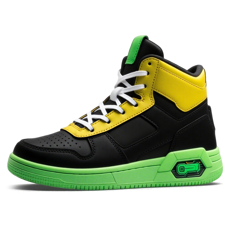 SHUXIAOBEI High top Skateboard Shoes Unisex Black