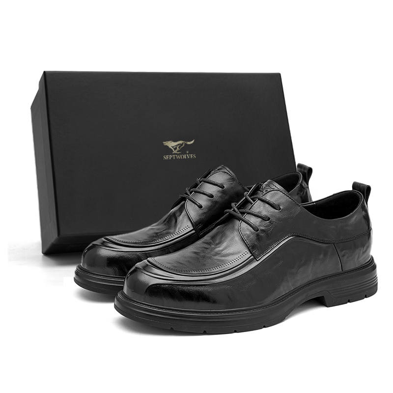 SEPTWOLVES Dress Shoes Men's Low Top Black