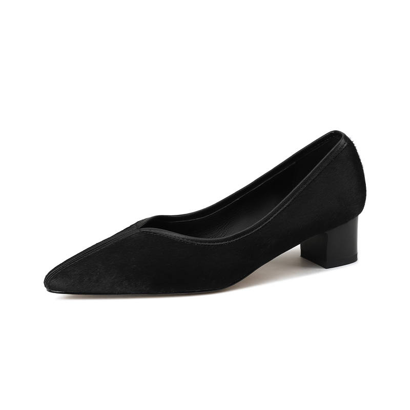 Echo&yolo Horse Leather Casual Shoes 4cm Women's