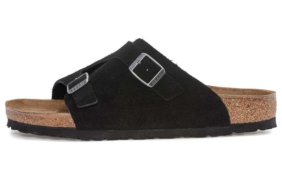 Birkenstock Slide Slippers Unisex Black Regular