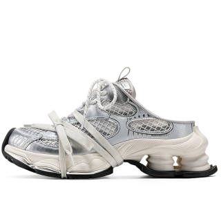 GG-CC GG CC Closed Toe Slippers Women's Silver
