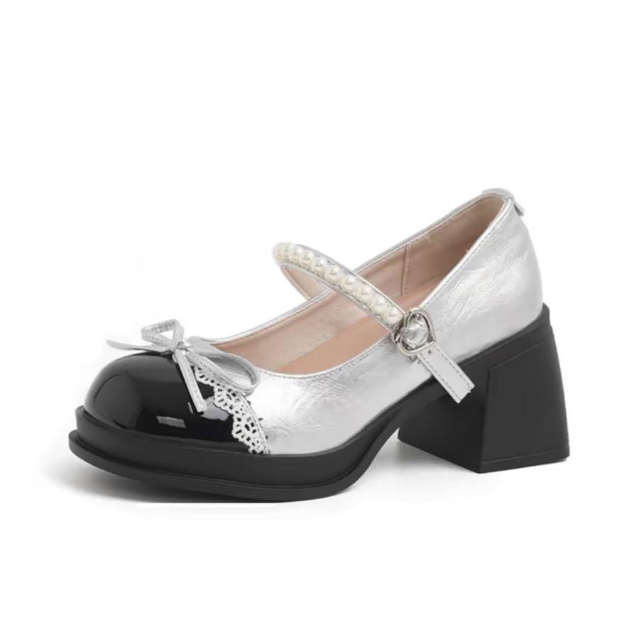 SHUMO Chunky Heel Mary Jane Shoes Women's