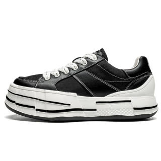LEAVELAND Abrasion Resistant Height Increasing Low top Skateboard Shoes Unisex