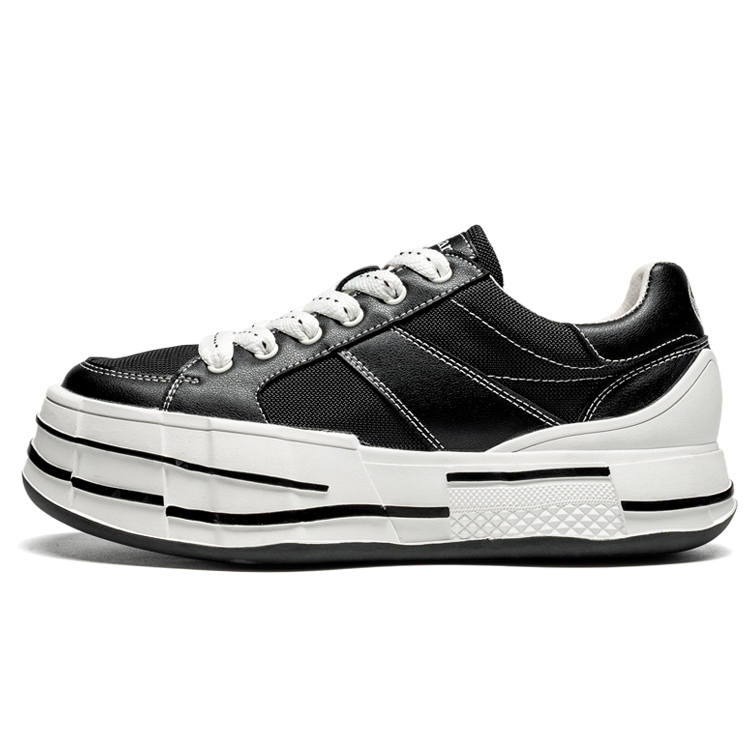 LEAVELAND Abrasion Resistant Height Increasing Low top Skateboard Shoes Unisex